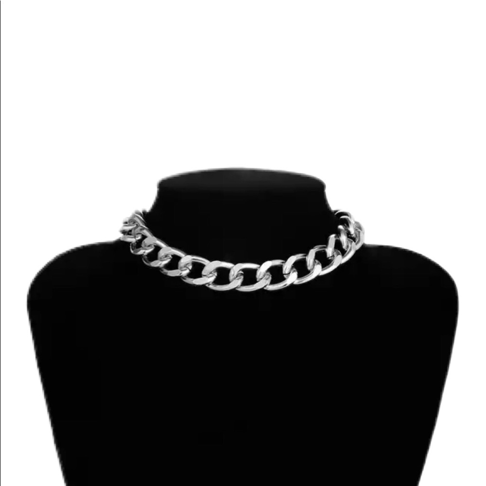Silver Chain Choker